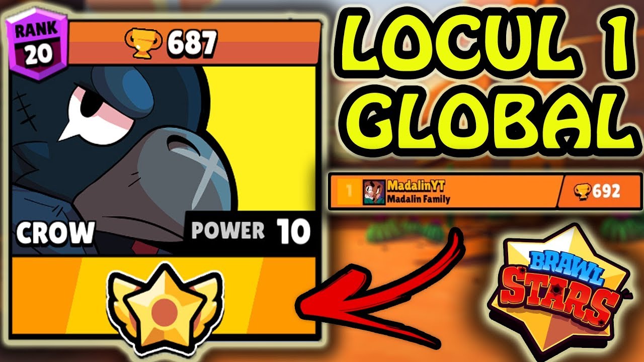 LOCUL 1 GLOBAL CU CROW! (692 TROFEE) Brawl Stars Romania