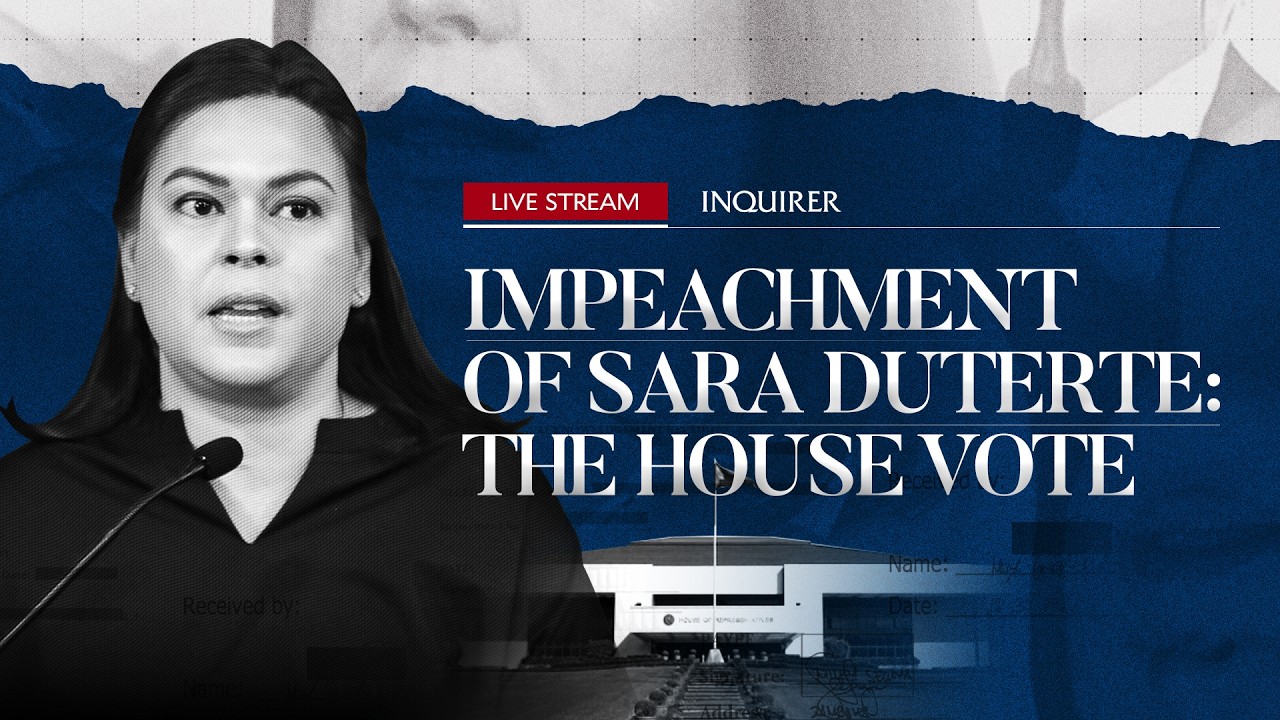 LIVE: House plenary votes on impeachment case vs VP Sara Duterte  | May 11