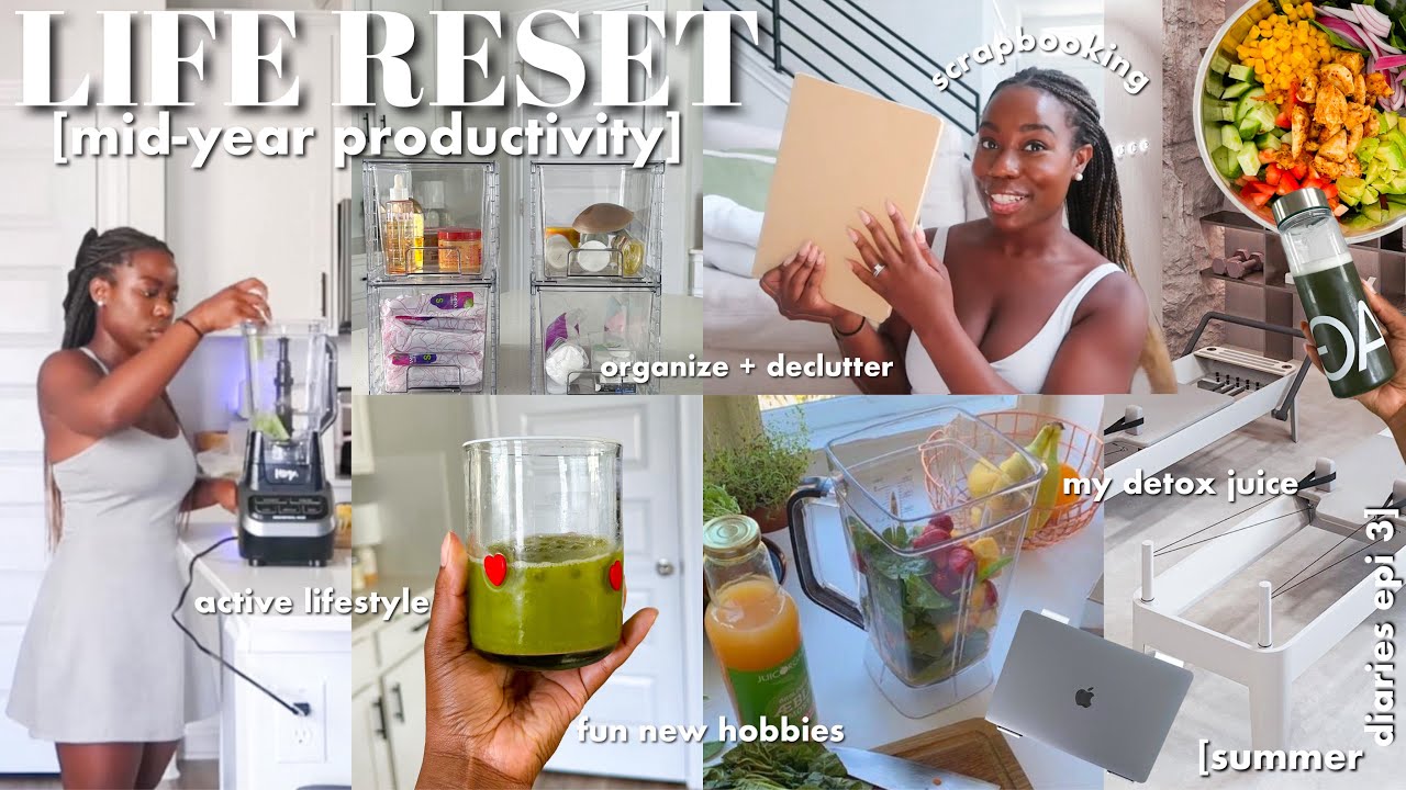 *intense* MID-YEAR RESET | productive habits, health motivation, organize + declutter & scrapbooking
