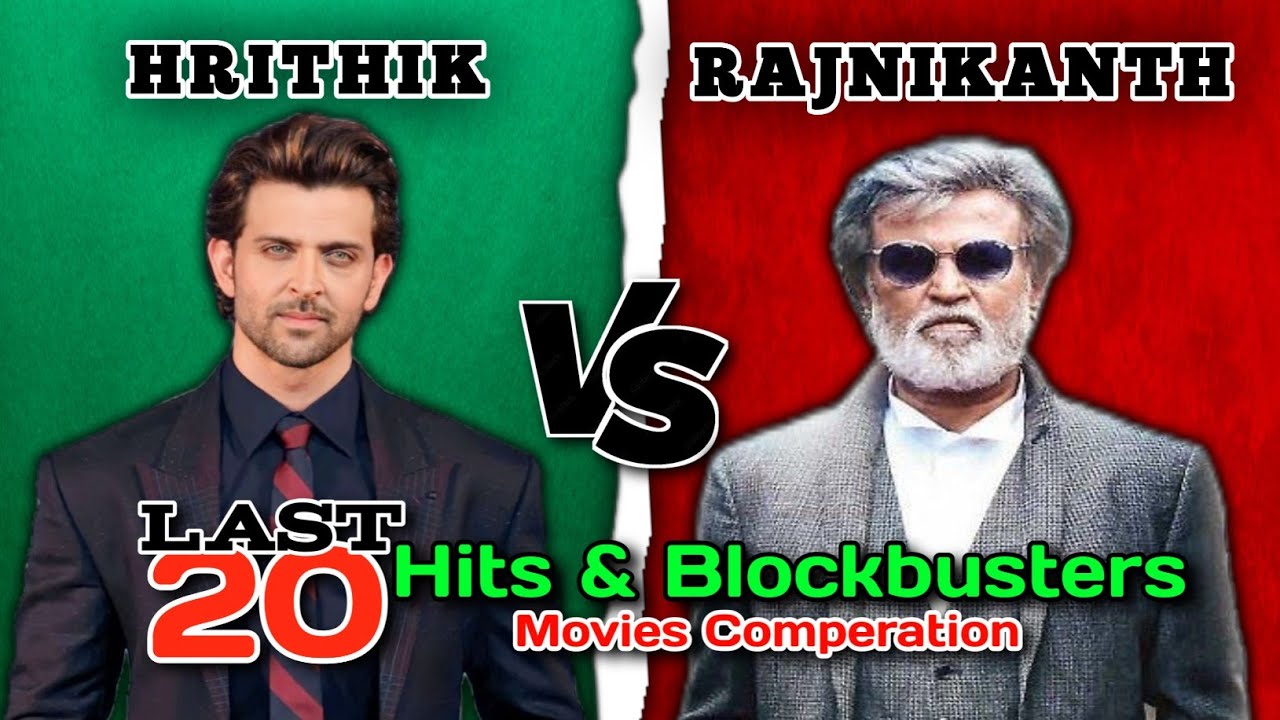 Hrithik Roshan Vs Rajnikanth Last 20 Hits and Blockbusters Movies Comparison 🤯🔥 || War 2 Vs Coolie