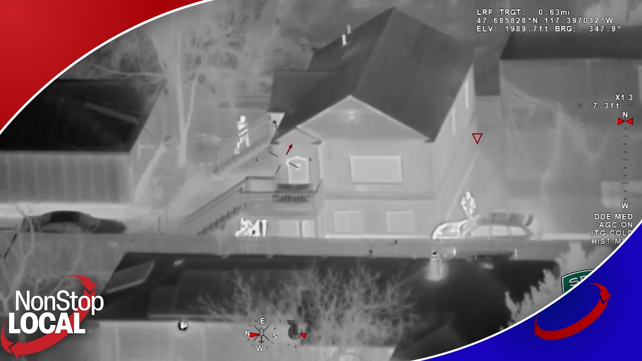 Air 1 assists Spokane Police in locating a runaway suspect