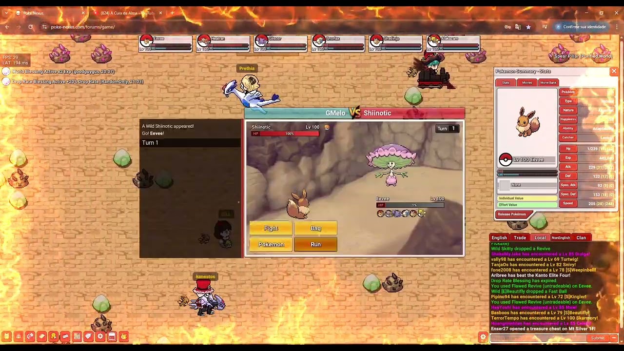 Farming Eevee in Arceus 