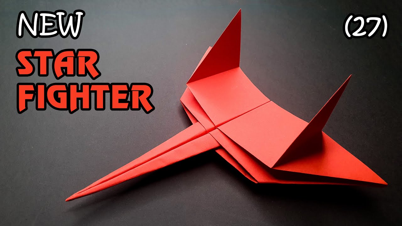 How to make a new paper fighter star || Paper plane 286