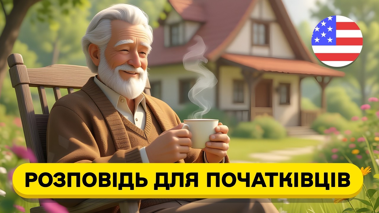 ПОЧНИ РОЗУМІТИ англійську на слух! Слухаємо ПРОСТУ РОЗПОВІДЬ англійською мовою для початківців