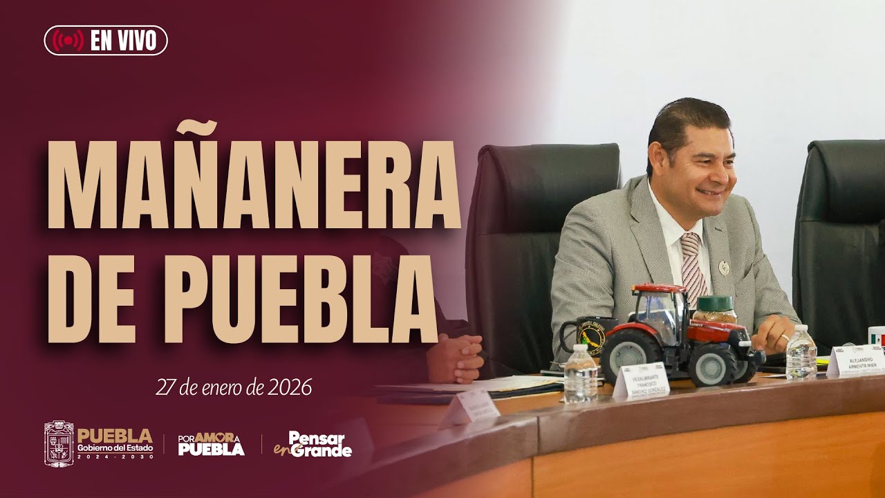 Mañanera de Puebla, 27 de enero del 2026.