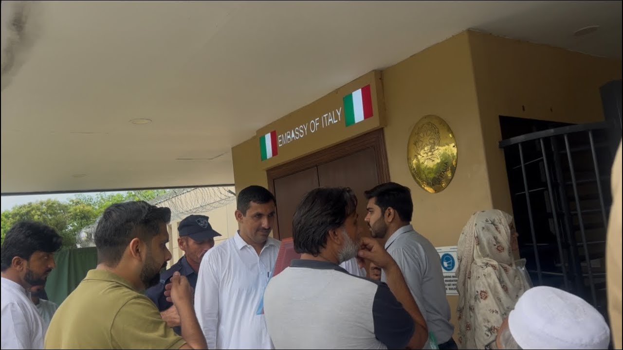 Surprised Italy embassy in Islamabad Pakistan 🇵🇰 || Thnku Hussain Bhai