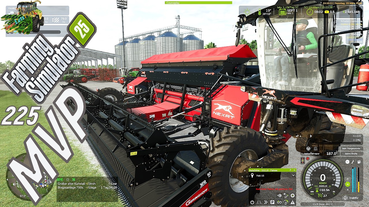 LS 25 MVP #  225 Auf Feld 13 wartet mein Leinsamen auf die ernte.
