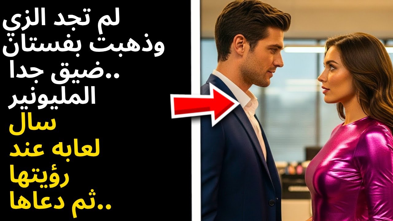 نسيت الزي واضطرت للذهاب الى العمل بفستان ضيق عندما رآها المليونير...