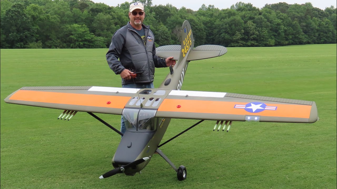 PLANE FUN RC EXCLUSIVE!!!! Legend Hobby 120 inch Cessna Bird Dog Joe Nall 2025 Day 3