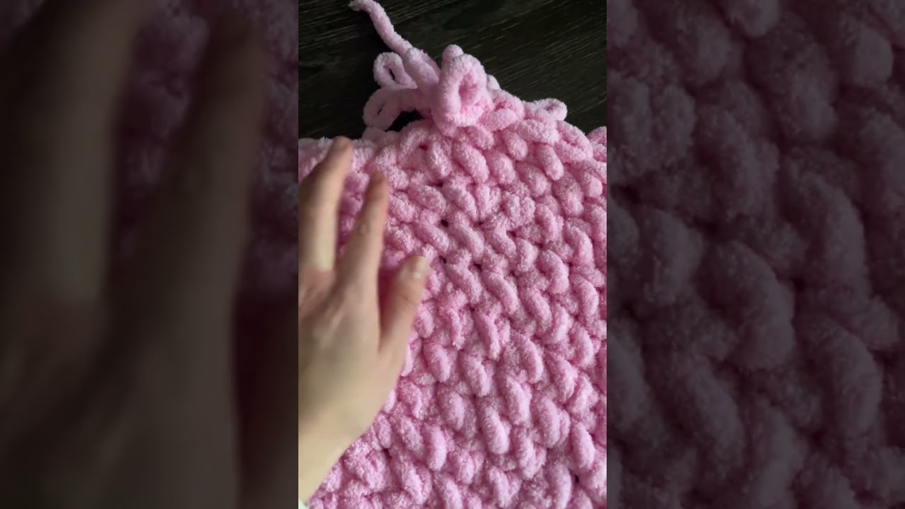 Коврик Барашек из Alize Puffy. Часть 1 ( спинка)