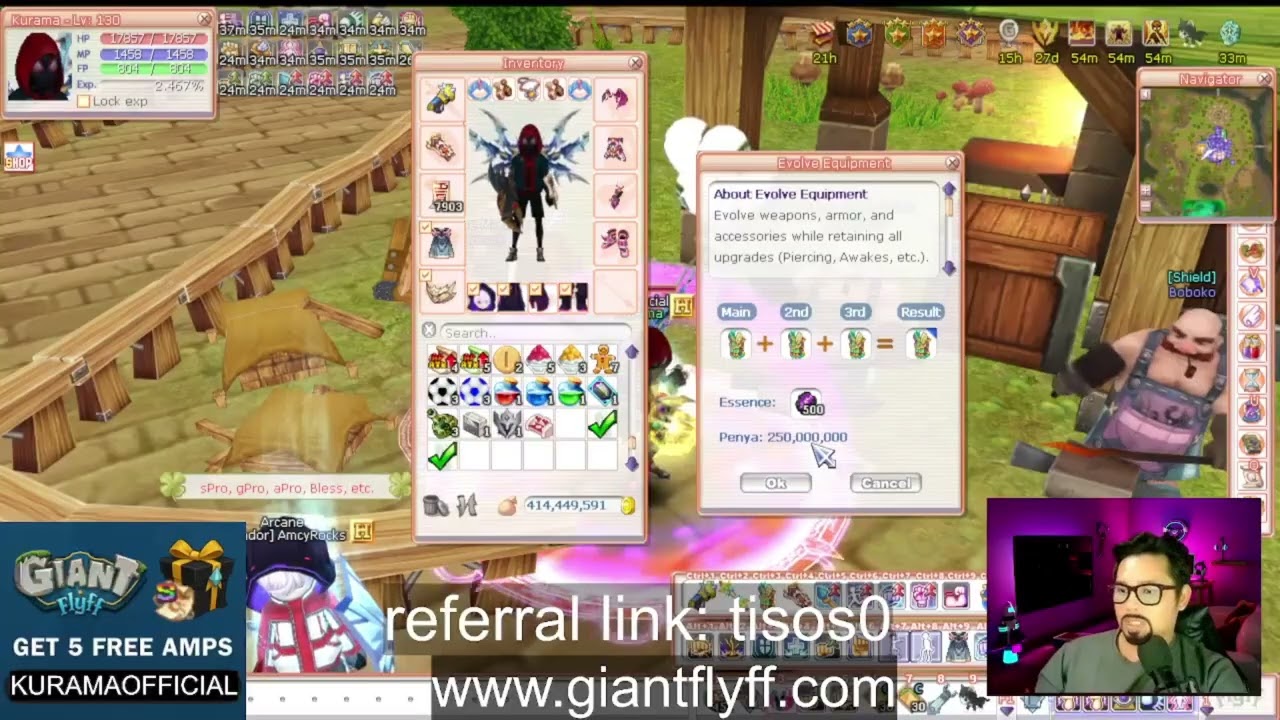 GIANT FLYFF (How to evolve legendary weapon into Rare)