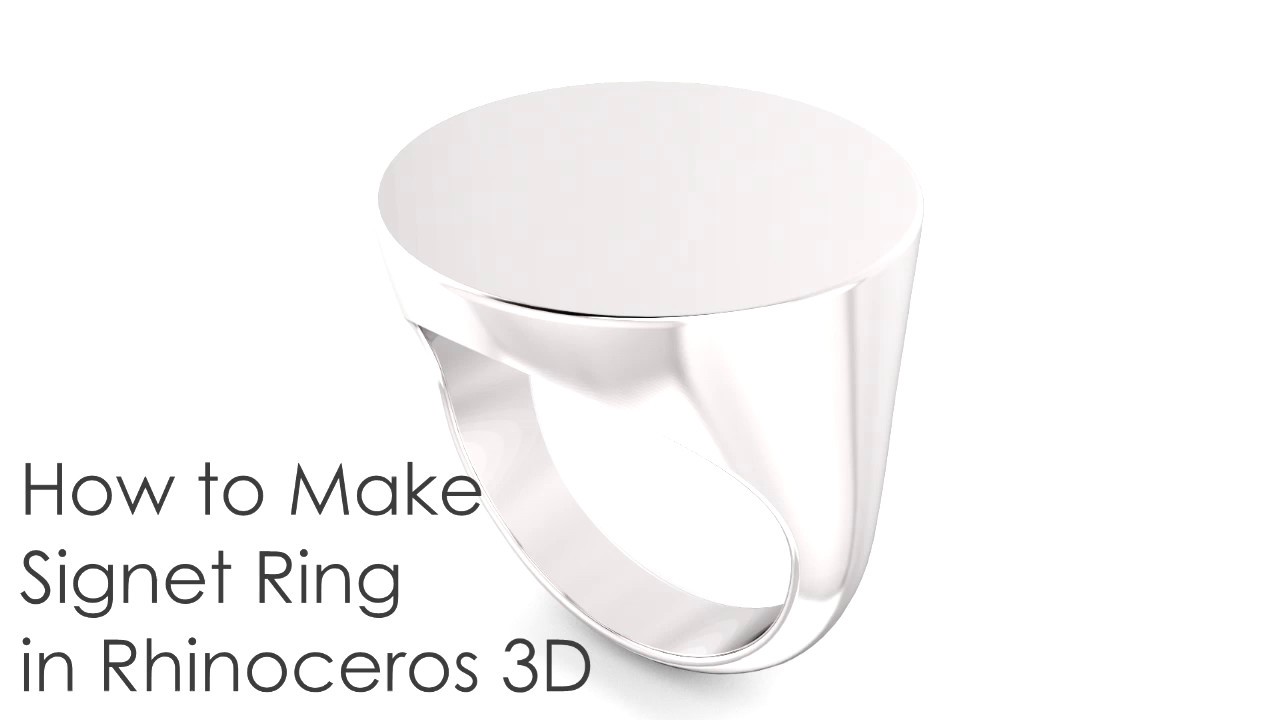 Rhino Tutorial : Making Signet Ring