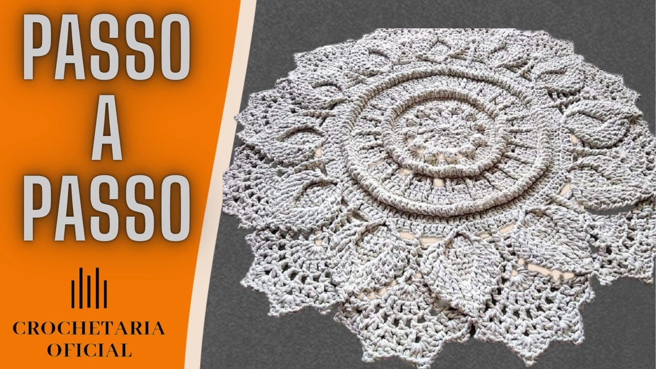 Tapete Russo em Crochê- Passo a Passo / Crochetaria Oficial