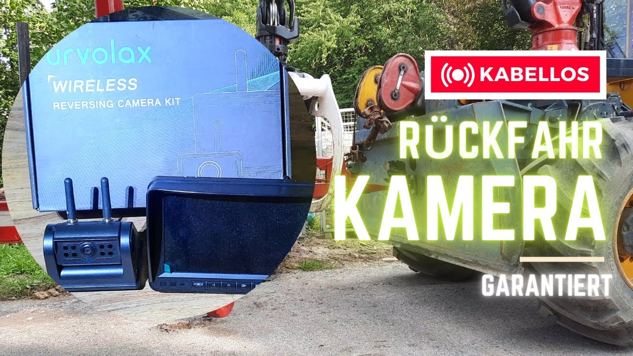 100 % Kabellose Rückfahrkamera Urvolax am Forstschlepper