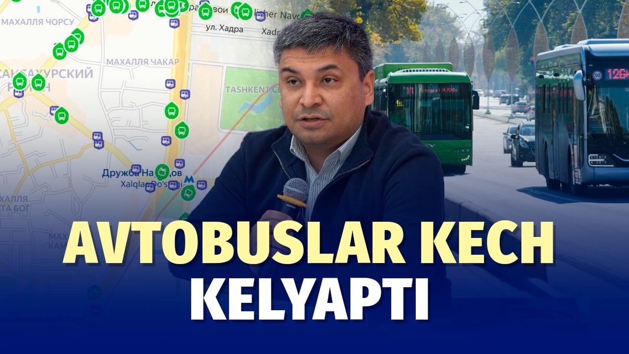 Toshkentdagi tirbandlik sabab avtobuslar intervali 45 daqiqagacha uzaymoqda