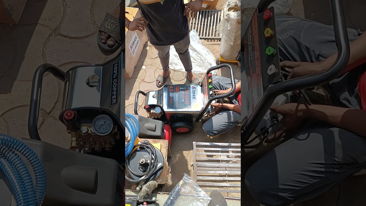 AIMEX 4 HP 180-200 BAR PRESSURE WASHER 🔥🤯 CONTACT FOR ORDER ☎️ 9726255752 ☎️ #carwash