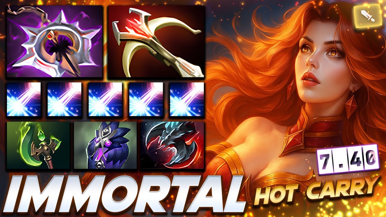 LINA 7.40 FIRE CARRY - Dota 2 Pro Gameplay [Watch & Learn]