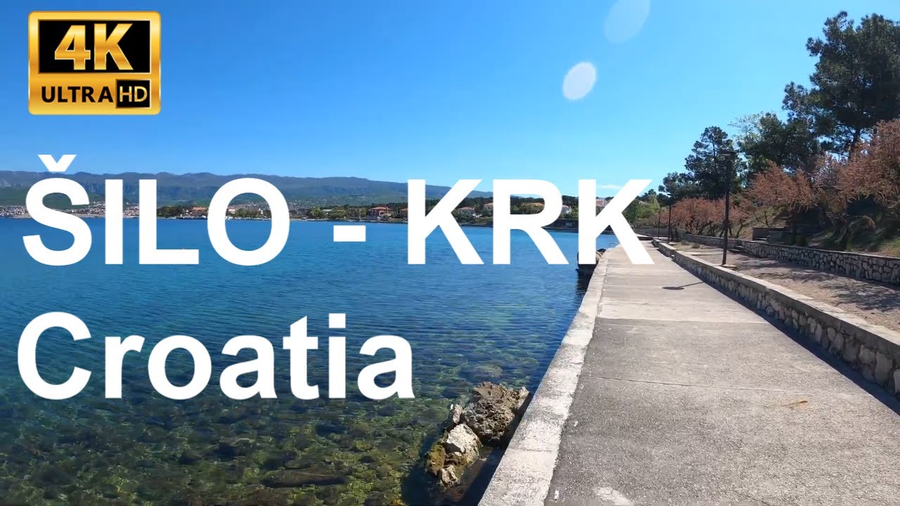 🇭🇷 Šilo, Krk, Croatia - 4K - Virtual Walking Tour - Krk Island