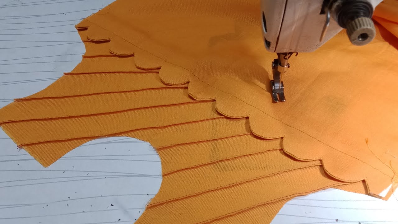 Beautiful kurti design with cutwork and pintucks cutting and stitching|clever sewing tips