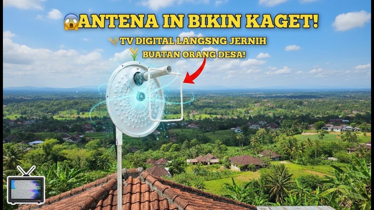 ANTENA RAKITAN INI BIKIN MELONGO! TV Digital Langsung Jernih 😱📡