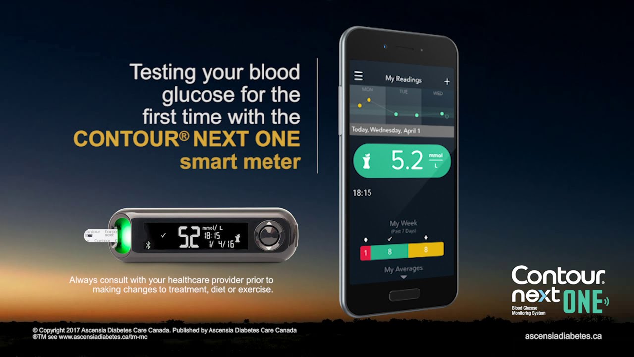 How to perform a blood glucose test | CONTOUR NEXT ONE | mmol/L | Canada