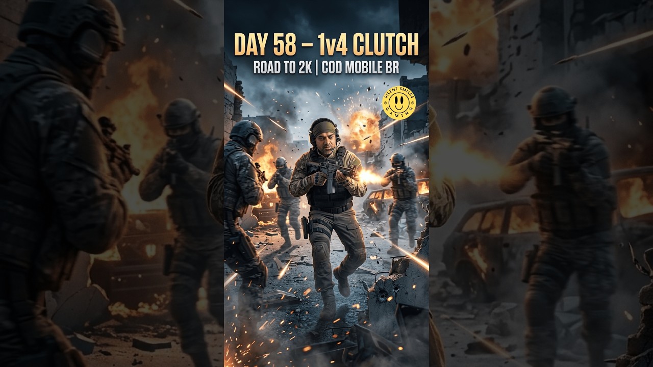 🔴LIVE: Day 58: 1v4 CLUTCH GOD! ⚔️ Day 58: Solo vs Squad Mastery | #CODM #CODMobile #Gaming #Live