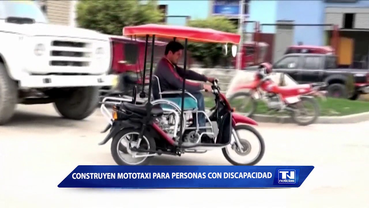 Construyen mototaxi para personas con discapacidad