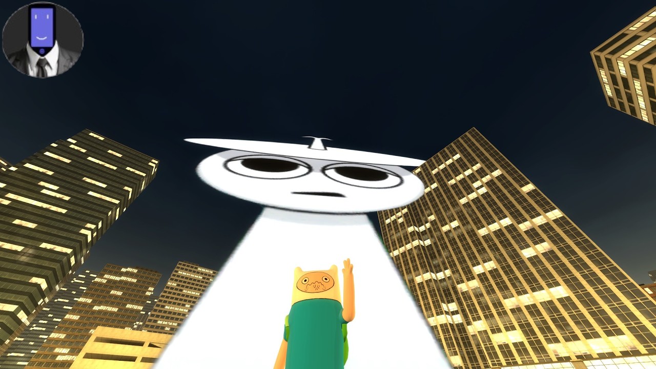 Giant Sprunki Clukr Chases Me, Then Oren And Durple Want A Burger