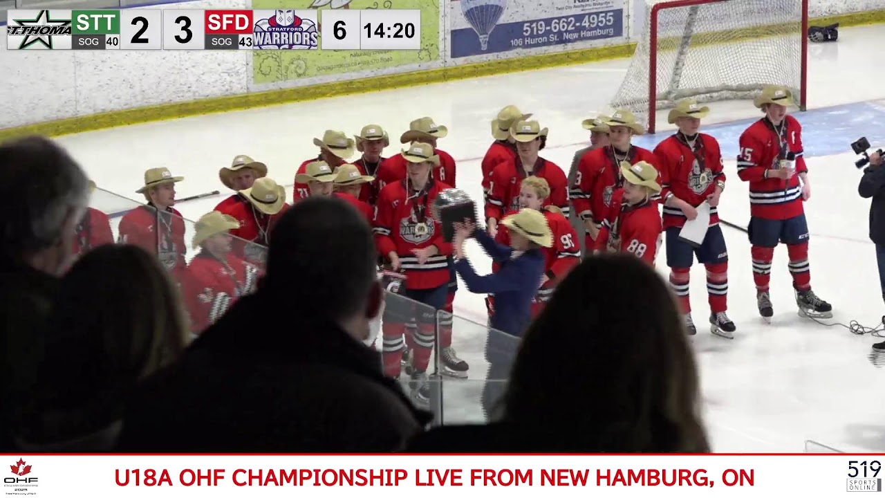 U18A OHF Championship - Gold Medal Game - Stratford Warriors vs St. Thomas Jr. Stars