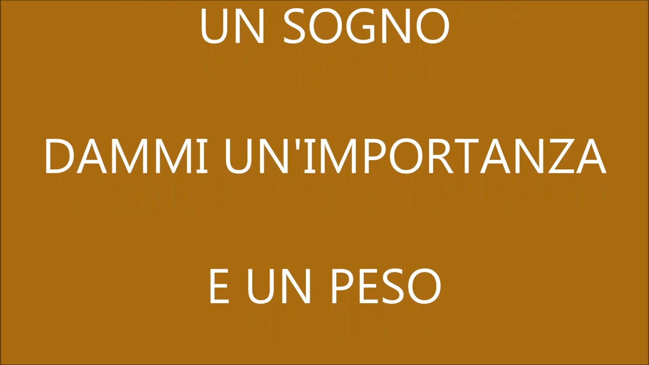 DI PIU' NON POSSO KARAOKE