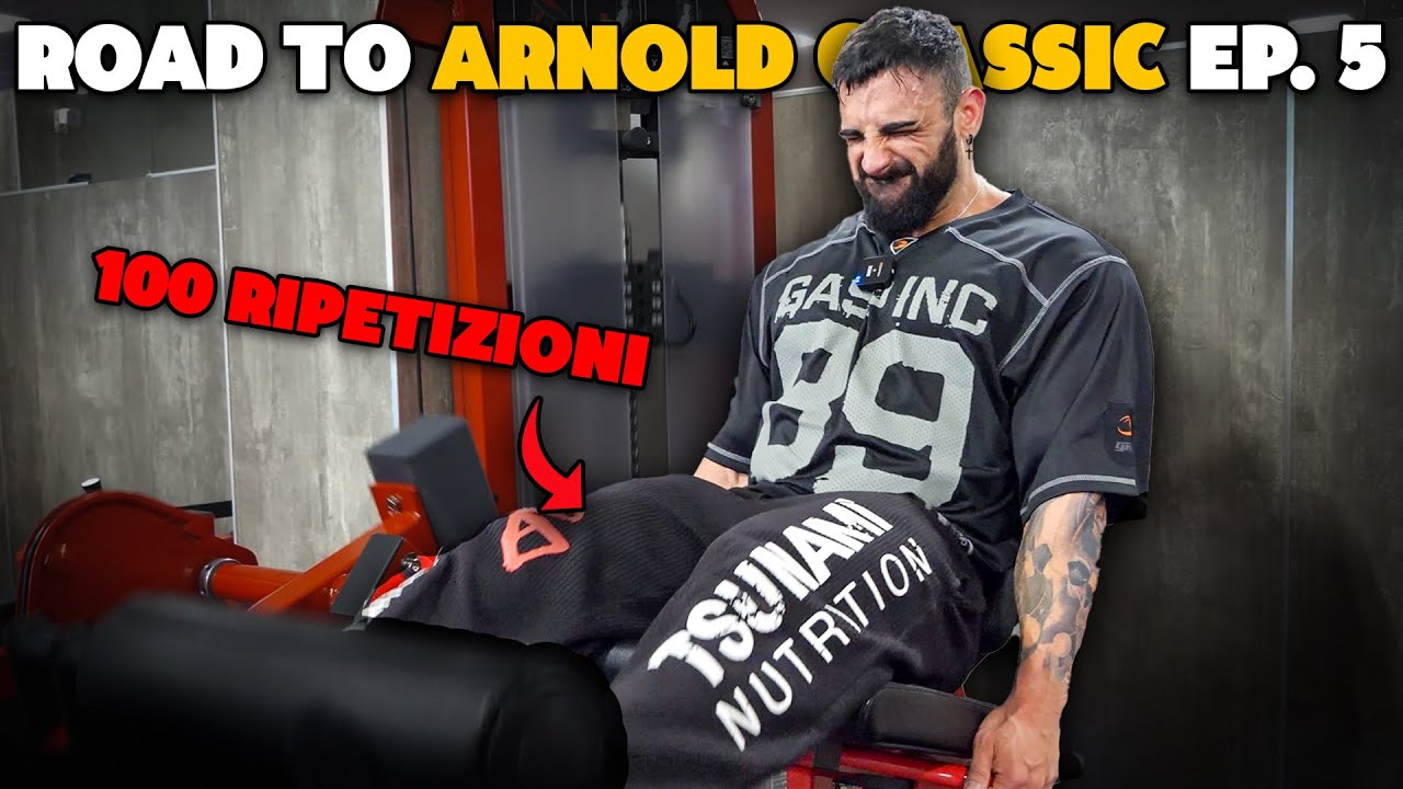 Road to Arnold Classic Ep 5| Workout di gambe con Stefan Kienzl | serie mortale 100 reps