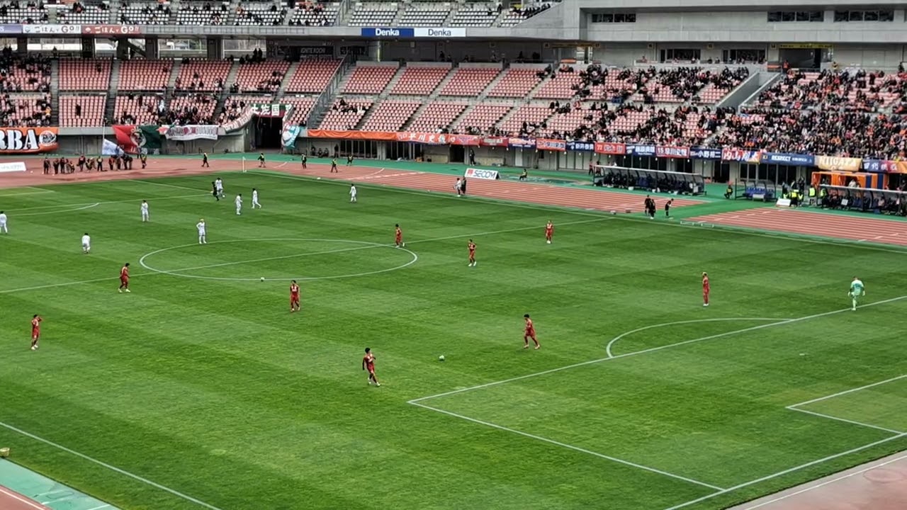 【アルビレックス新潟】高知戦　選手入場～燃え上がれ清五郎