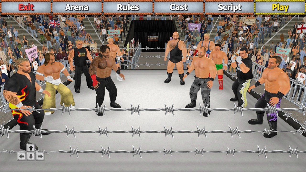 MDickie's Wrestling Empire - 11-Man Exploding Barbed Wire Battle Royal