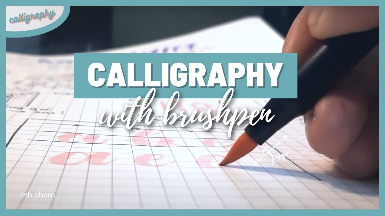 Cách cầm bút brush để viết calligraphy