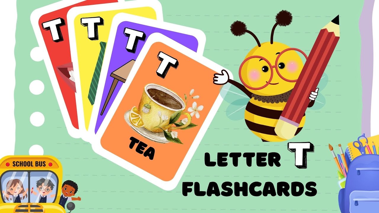 Letter T Words- Flashcards and Game/Articulation Activity/Alphabets/Letter Sound Recognition