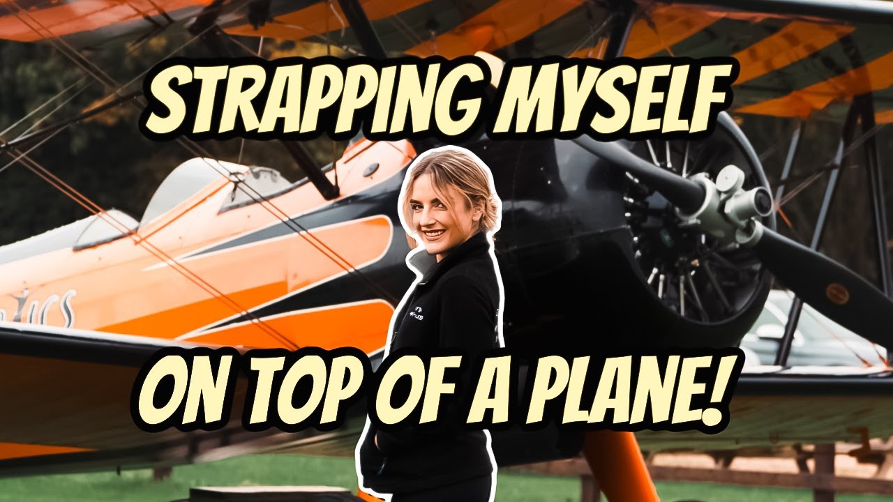 STRAPPING MYSELF ON TOP OF A PLANE!!! | London Vlog