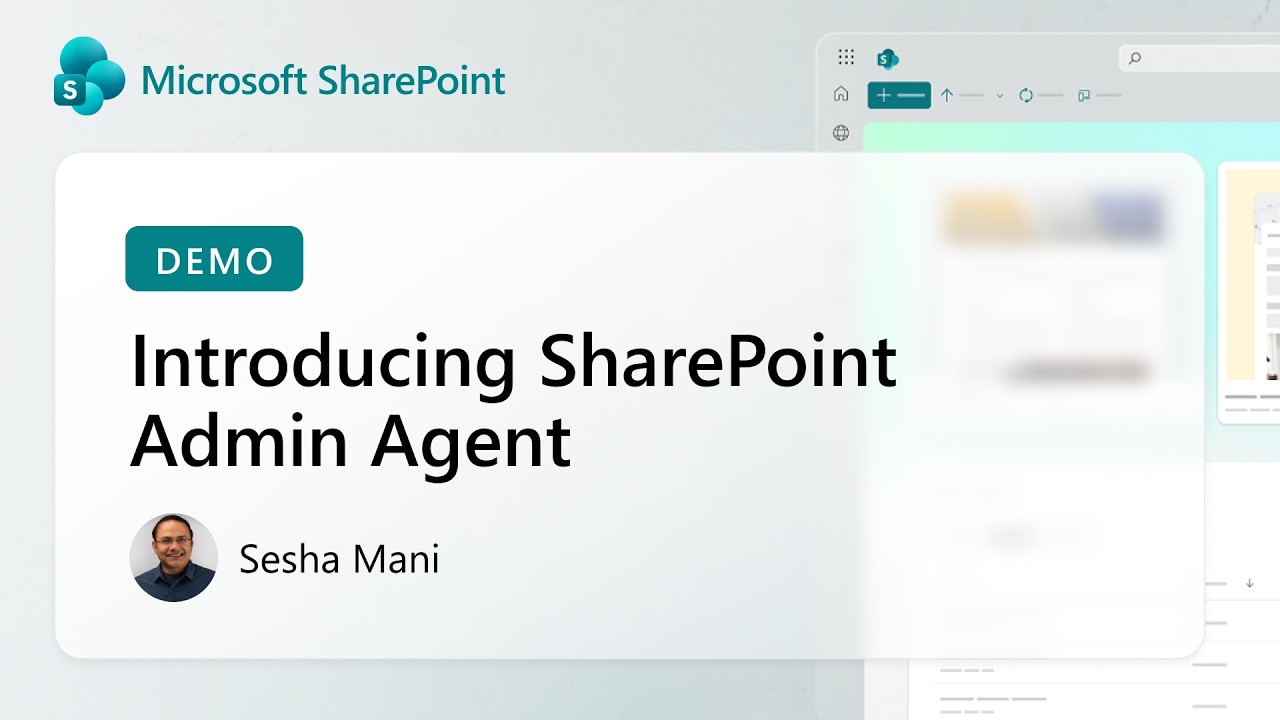 Introducing SharePoint Admin Agent: Governing and securing SharePoint in the agentic era