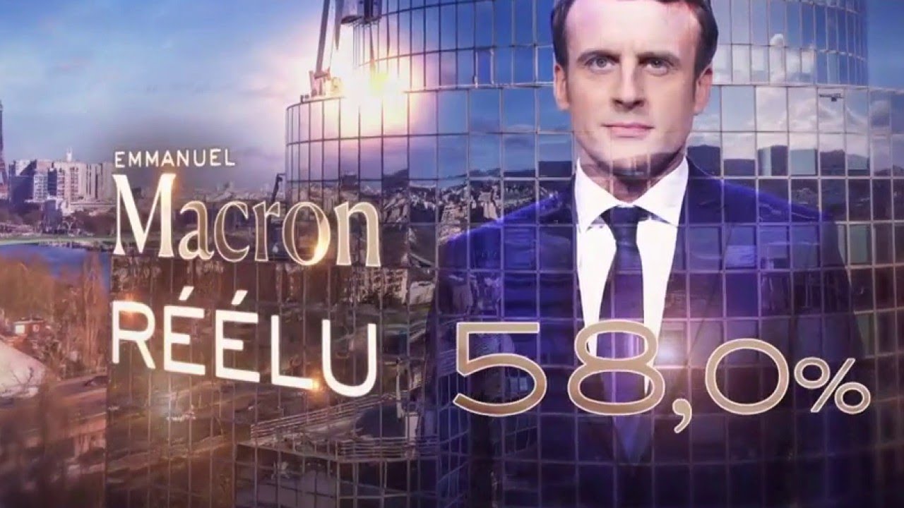 Emmanuel Macron réélu à 58% des voix