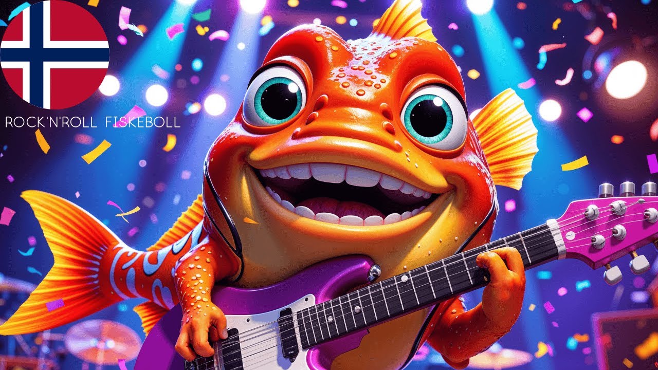 Rock ‘n’ Roll Fiskeboll 🤘🐟 | Norske Barnesanger | Jam med Lam