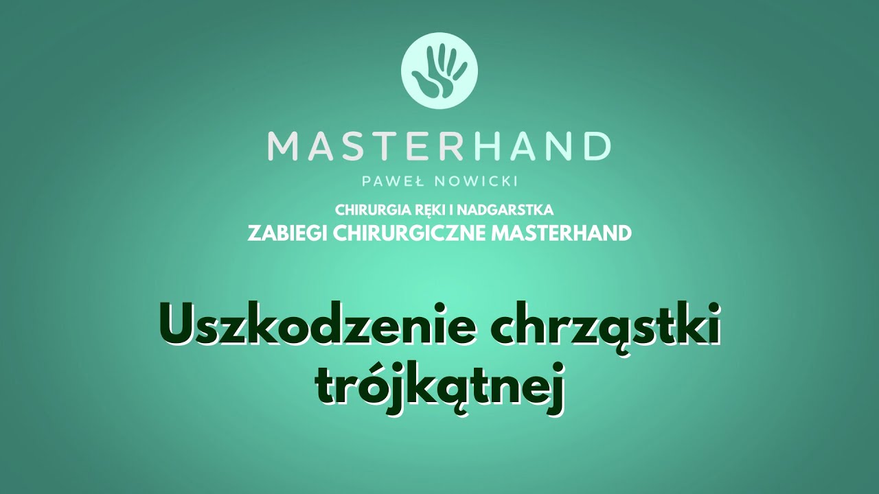 Uszkodzenie chrząstki tr&oacute;jkątnej | MasterHand lek. Paweł Nowicki