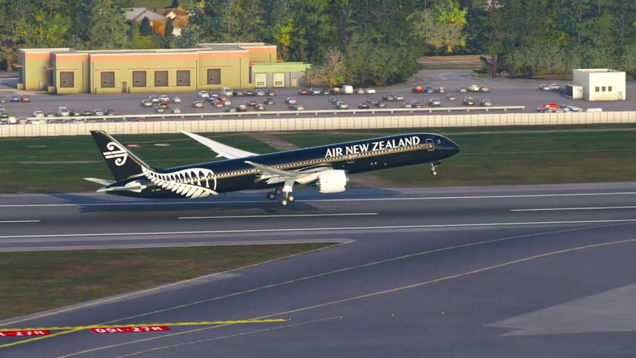 Seconds from a Go-Around During This Boeing 787 Landing at Los Angeles international Airport