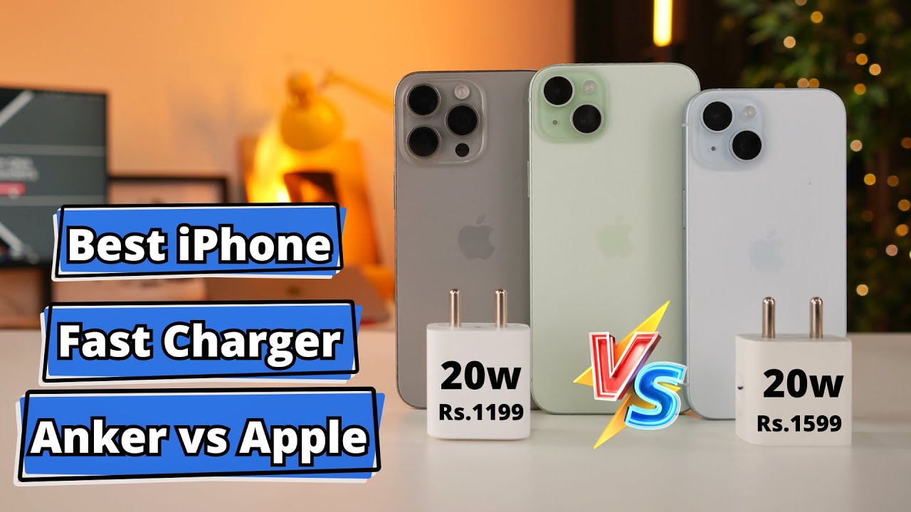 Apple 20W vs Anker 20W Charger | Best 20w fast charger for iPhone