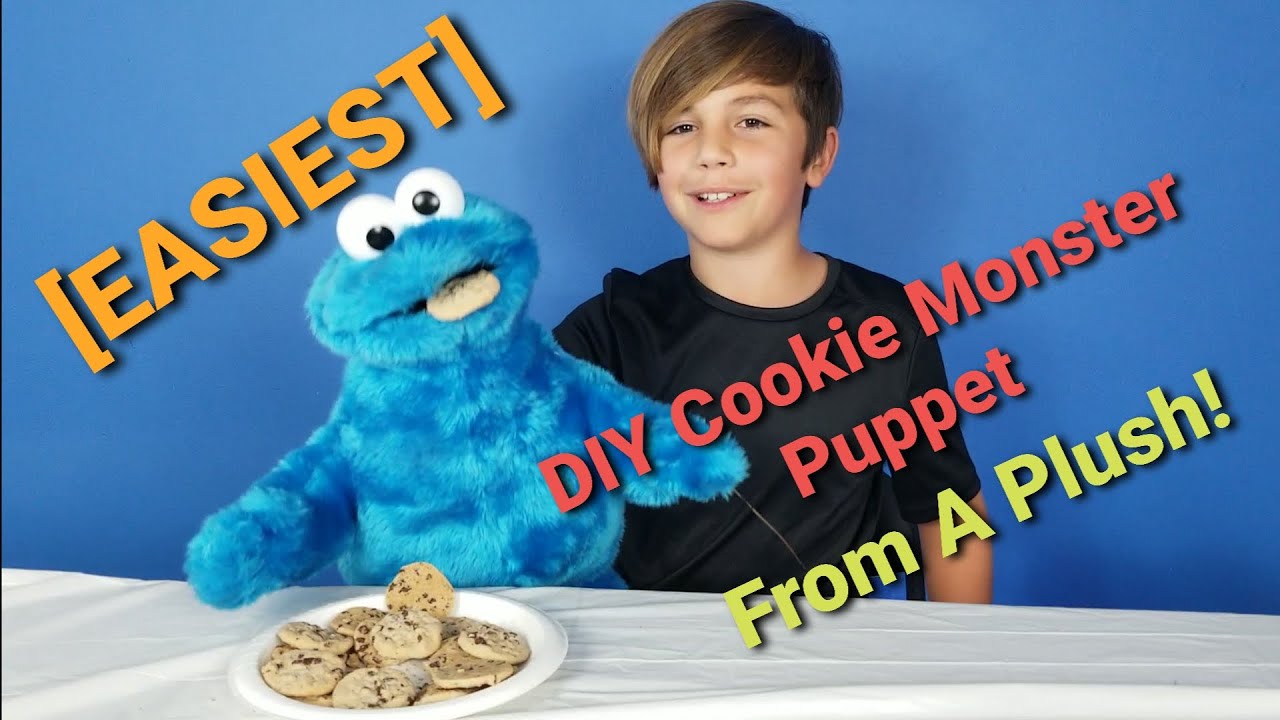 How to Make a Perfect DIY Cookie Monster Puppet [EASY]
