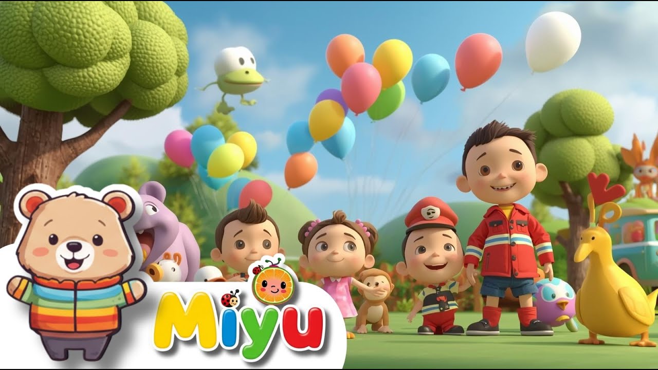 🌟 Apprendre en S’Amusant : Les Plus Belles Chansons Éducatives pour Enfants avec Miyu ! 🎨🚒👮
