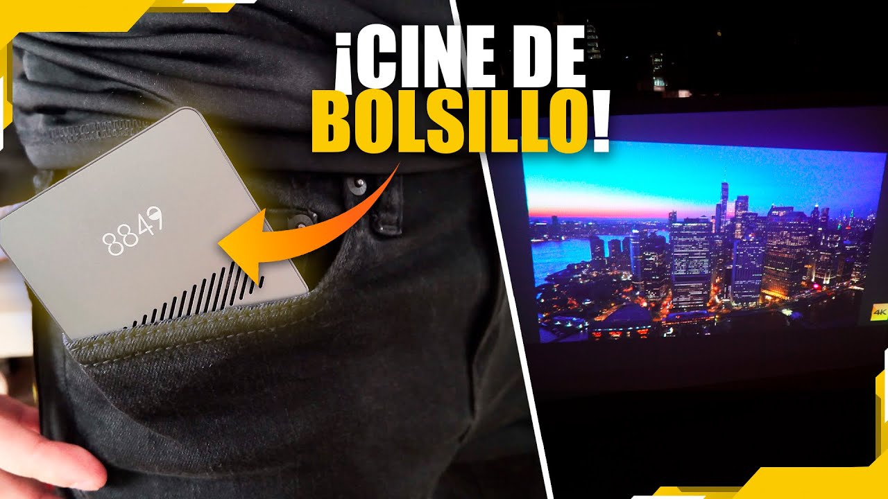 CINE DE BOLSILLO 🎥 &iexcl;Prob&eacute; el Mini Proyector M&Aacute;S PEQUE&Ntilde;O!