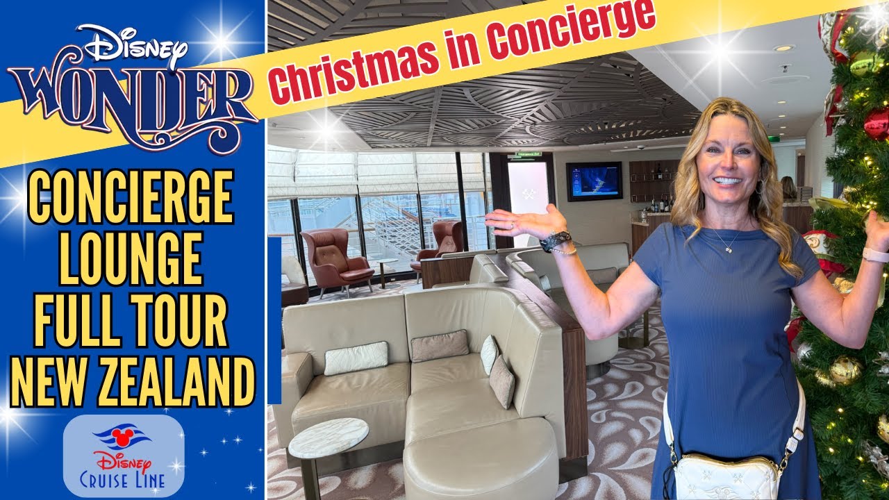 Экскурсия по залу ожидания Wonder Concierge Lounge | Рождество в Новой Зеландии | Круизная линия ...