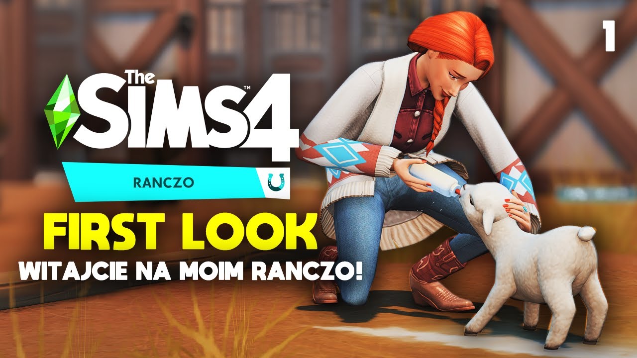 KOŃ PŁOTKA i RANCZO na cześć LAMBERTA 😆😅 - First Look The Sims 4 RANCZO!