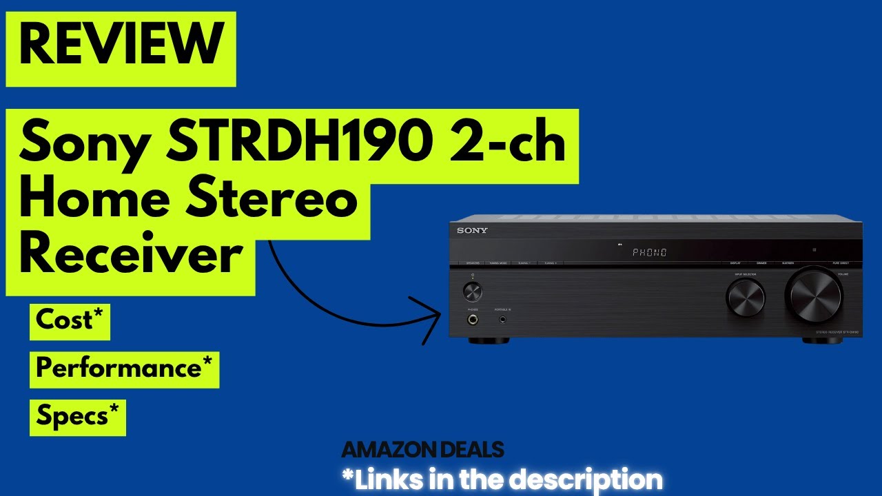 Обзор Sony STRDH190 – Лучший бюджетный стереоресивер с фонокорректором и Bluetooth | Потрясающий ...