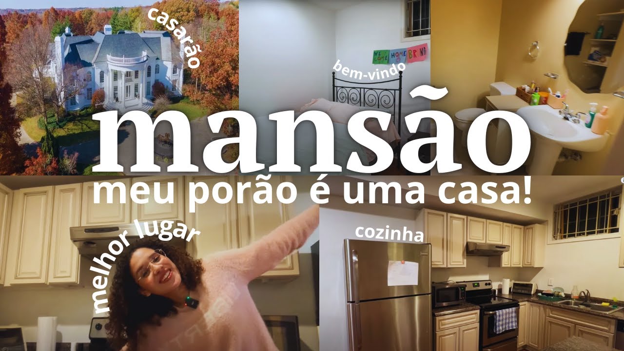 COMO É A MINHA CASA NOS ESTADOS UNIDOS - O PORÃO é GIGANTE