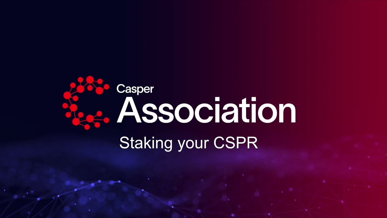 Staking your Casper tokens